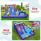 Bounce House with Dual Water Slides and 2 Water Cannons – 680W Blower Included